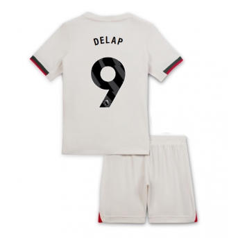 Chelsea Liam Delap #9 Maglia Gara Trasferta Repliche 2025-26 Bambino Maniche Corte